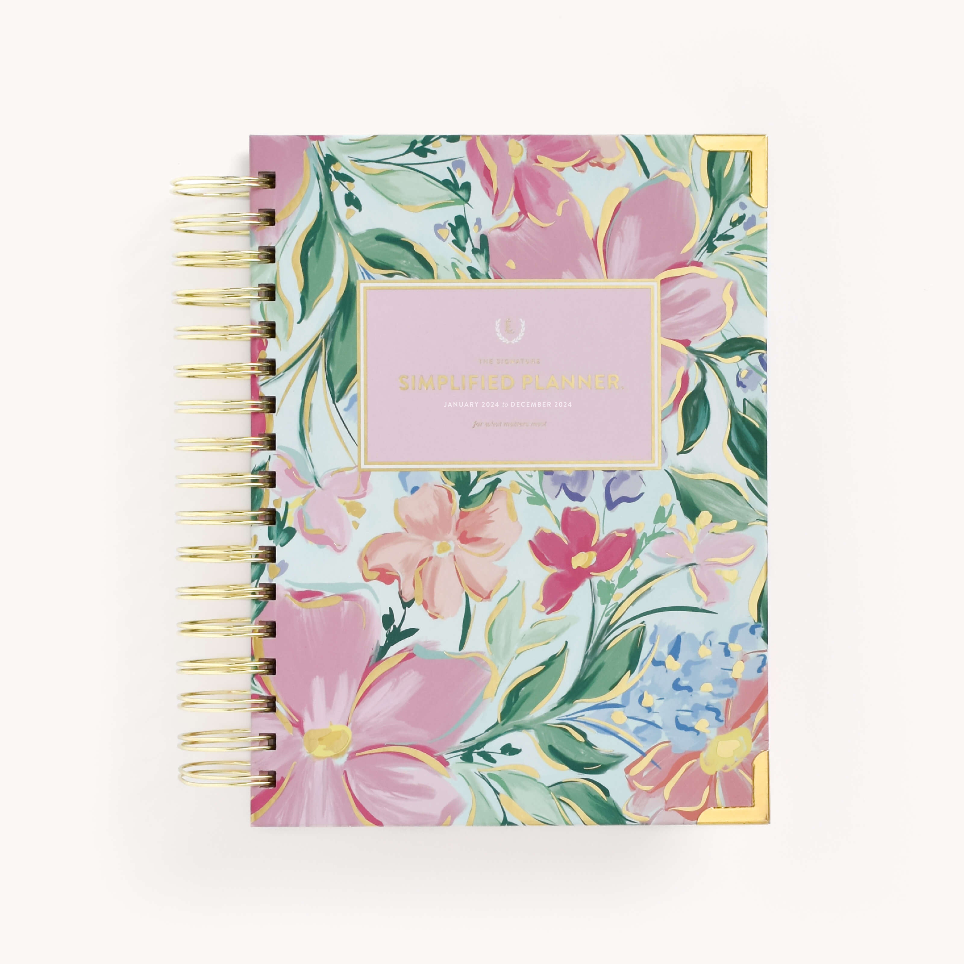 2024 Daily, Simplified Planner, Blush Magnolia
