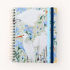 Navy and Carolina Stretchy Bands used to securely close a Beaufort Birdies Simplified Planner.