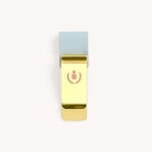 Simplified by Emily Ley | Pen Clip in Carolina featuring a brass metal clip with a carolina leatherette band.