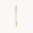 Simplified by Emily Ley | Mechanical Pencil in Gold Dot design featuring gold details and a gold clip.