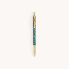 Simplified by Emily Ley | Mechanical Pencil in Misty Meadows design featuring gold details and a gold clip.