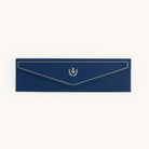 Simplified Sticky Flag Set featuring 480 removable and re-stickable flags in 12 colors, housed in a sleek envelope-style navy case with gold foil details and a magnetic closure. 