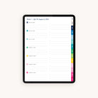 Weekly planning pages in the 2024-2025 Digital Simplified Planner with sections for daily tasks, appointments, and priorities, designed for efficient digital organization.