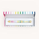 Simplified by Emily Ley | Gold metal pen in Happy Stripe design nested in a keepsake Happy Stripe box. 