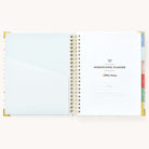 Pale blue interior pocket included in the Simplified Homeschool Planner