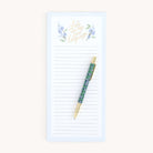 Simplified by Emily Ley | Mechanical Pencil in Misty Meadows design used alongside the Lists Are My Love Language notepad.