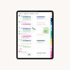 Daily planning page mocked up with handwriting in the 2025 Digital Simplified Planner offering ample space for hourly scheduling, to-do lists, and notes, enhancing productivity for digital planners.