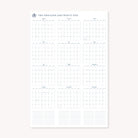 Explore Simplifieds 2025 Wall Calendar - Printable, a digital download. It showcases all twelve months arranged in a neat grid with organized boxes and extra note sections at the bottom.