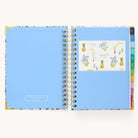 Colorful sticker sheet included in the inner pocket with the 2024-2025 Academic Year Daily Simplified Planner by Emily Ley in the Beaufort Birdies cover design for customization. 