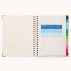 Colorful sticker sheet included in the inner pocket with the 2024-2025 Academic Year Weekly Simplified Planner by Emily Ley in the Blush Block cover design for customization. 