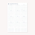 Explore the Simplified 2025 Wall Calendar - Printable, an engineered print masterpiece featuring a minimalist grid of all twelve months with note space at the bottom, blending functionality and style.