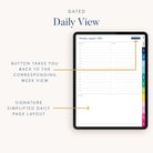 Details of the Daily View in the 2024-2025 Digital Simplified Planner by Emily Ley