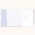 Seating arrangement planning pages accompanied by an inspirational quote in the Simplified Wedding Planner.