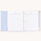 Sections for guest address and RSVP tracking in the Simplified Wedding Planner by Emily Ley.