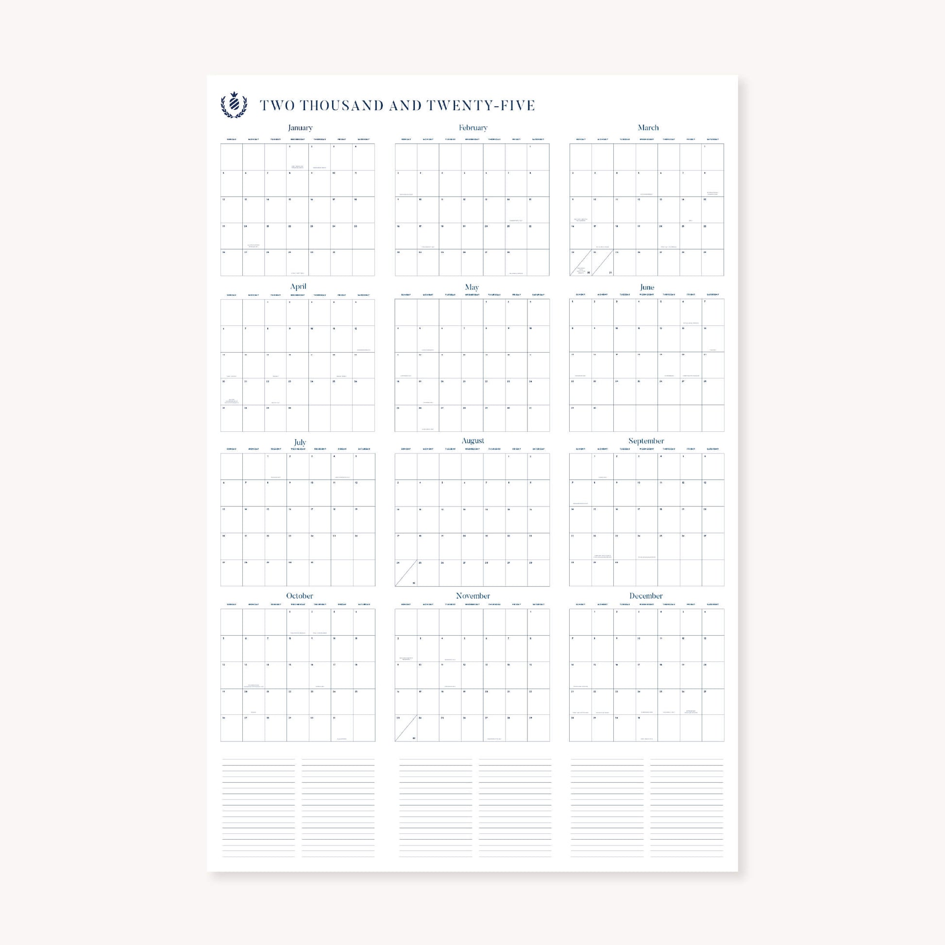 Dapperdesk Vertical Calendar