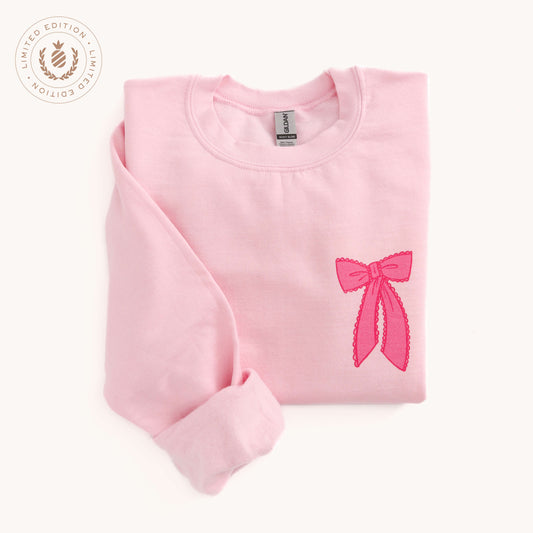 Festive Bows Crewneck Front