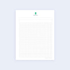 The Graph Paper - Printable by Simplified is a blank notepad page titled Brain Dump featuring a grid layout for organizing thoughts, with a minimalistic design on a light blue background.