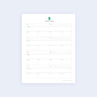 The Health & Fitness Tracker - Printable by Simplified features a structured planner with sections for date, water intake, fitness activities, and meal tracking for breakfast, lunch, and dinner. It includes multiple rows for neat entries.