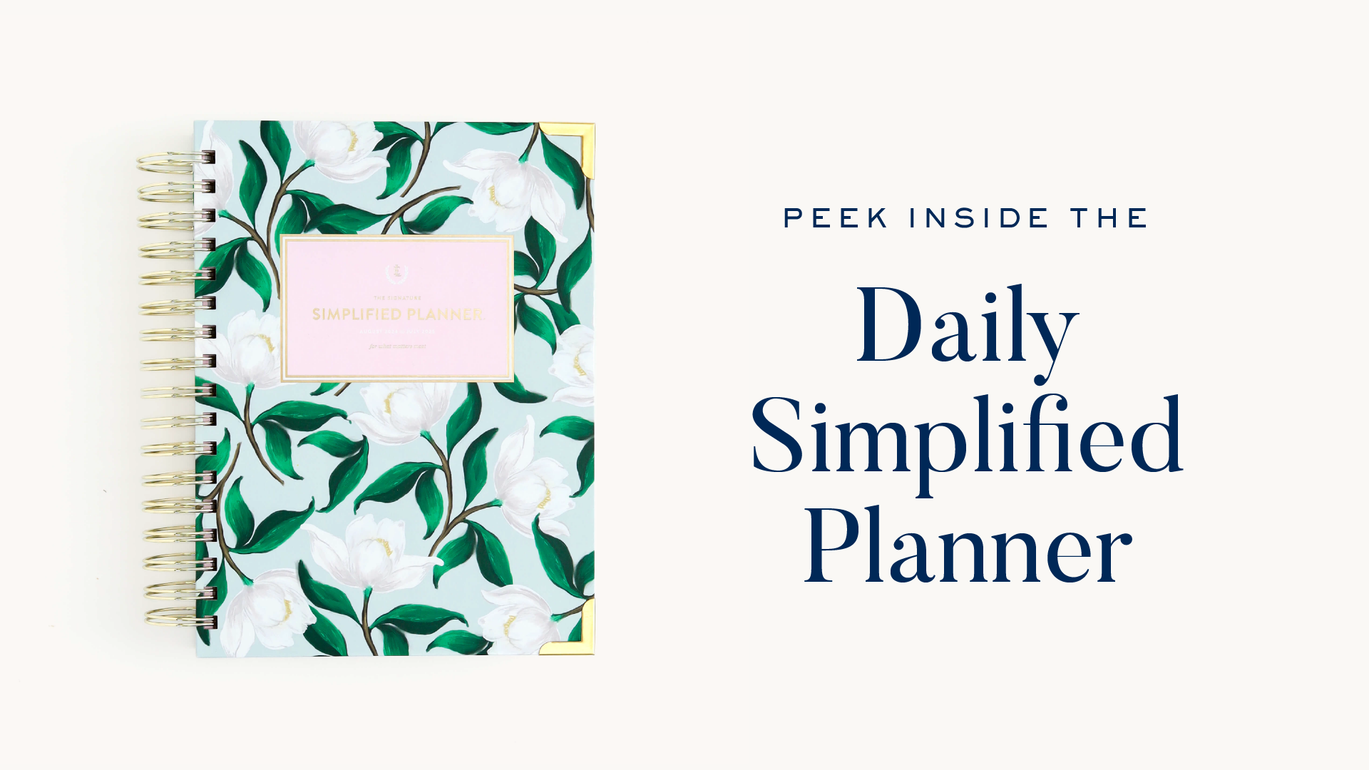 2024-2025 Daily Simplified Planner by Emily Ley | Beaufort Birdies Edition. This video showcases the planner’s floral cover, spiral binding, minimalist Daily layout, and premium paper—designed for organization, productivity, and goal setting.