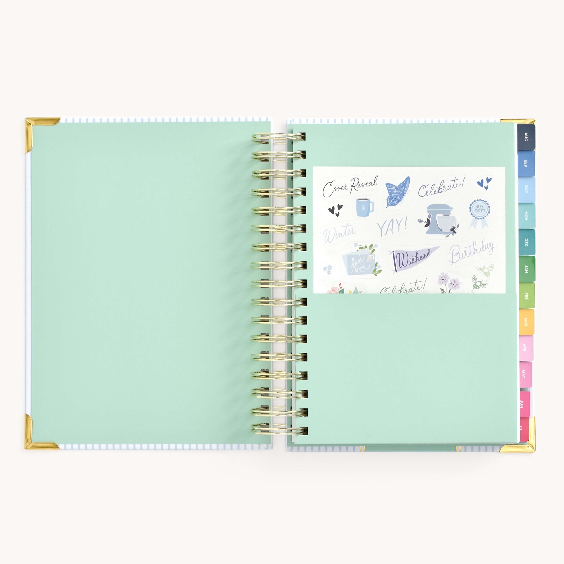 2024 Daily, Simplified Planner, Happy Stripe